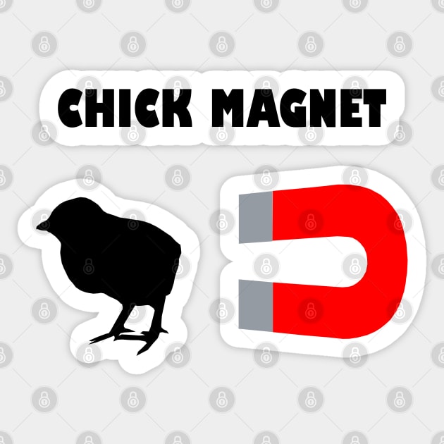 Chick Magnet' Sticker