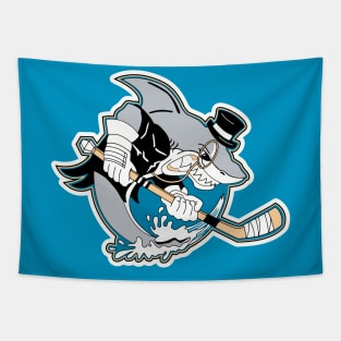 Barons Hockey Defunct Team Logo Tapestry