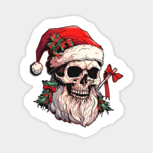 Christmas Celebration with a Skull Twist Magnet