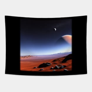 Mars Landscape - AI Generated Tapestry