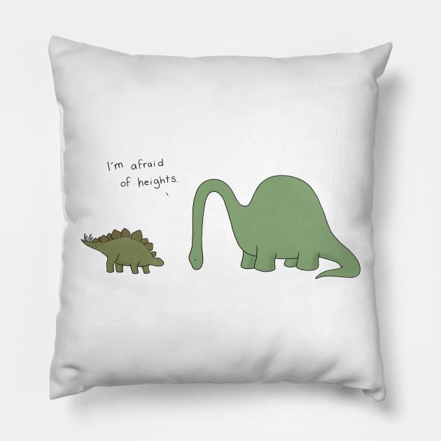 Afraid of Heights Pillow by Liz Climo