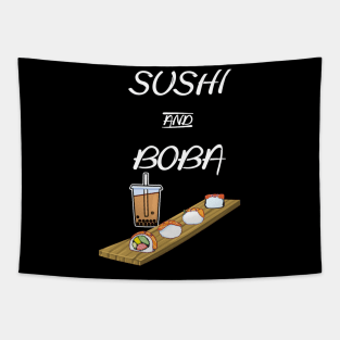 Sushi and Boba Tapestry