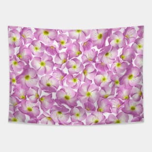 Pink evening primrose floral pattern Tapestry