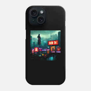 Icon - Cyberpunk Cityscape Phone Case