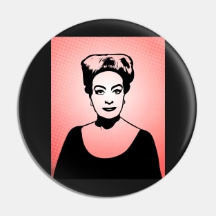 Joan Crawford | Hollywood Royalty | Pop Art Pin