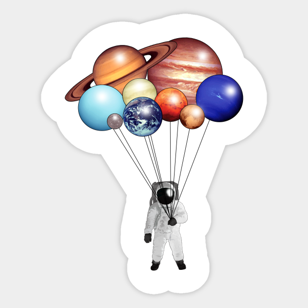 Planet Balloons - Space - Sticker