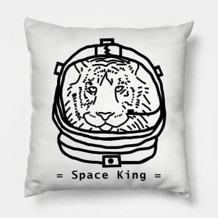 Portrait of a Space Tiger Astronaut Sci Fi Pillow