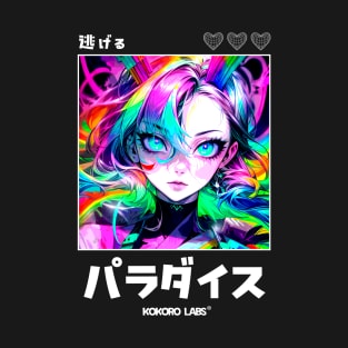 Rainbow Girl | Anime Girl | Kawaii Girl | Anime Streetwear T-Shirt