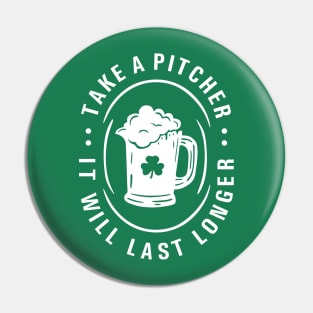 Take a Pitcher - St Patrick Day Pin