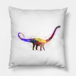 diplodocus in watercolor Pillow