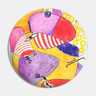 abstract art Pin