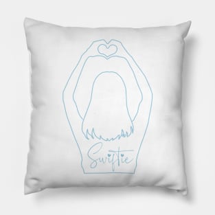 Swiftie Heart Hands - Blue Pillow
