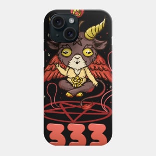 333 Half Evil - cute anime kawaii Baphomet T-Shirt Phone Case