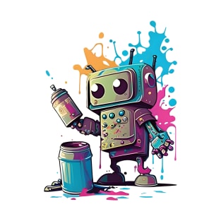 Graffiti Specialist Robot T-Shirt