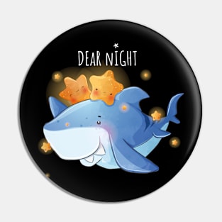 Blue Shark Stars Pin