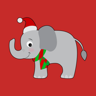 Cute Christmas Elephant T-Shirt