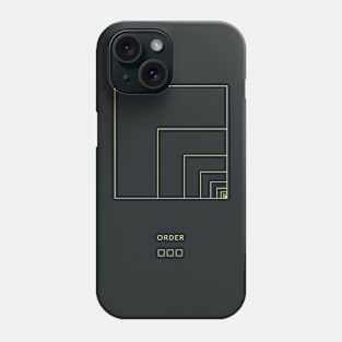 Simplicity of Order: Fibonacci Golden Ratio Element Phone Case