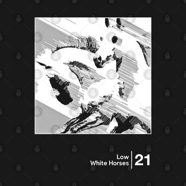 Low - White Horses / Minimalist Graphic Artwork Design by saudade