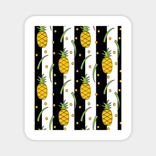 Hawaiian Pineapple Pattern Magnet