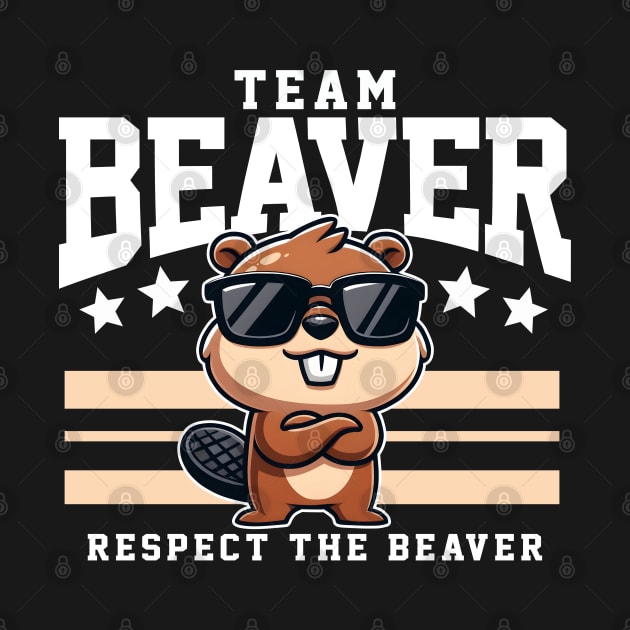 Team Beaver Respect the Beaver by DetourShirts