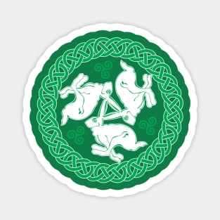 Celtic Triskele Hares Magnet