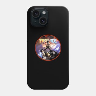 Fire and Ice (Black Print) Phone Case