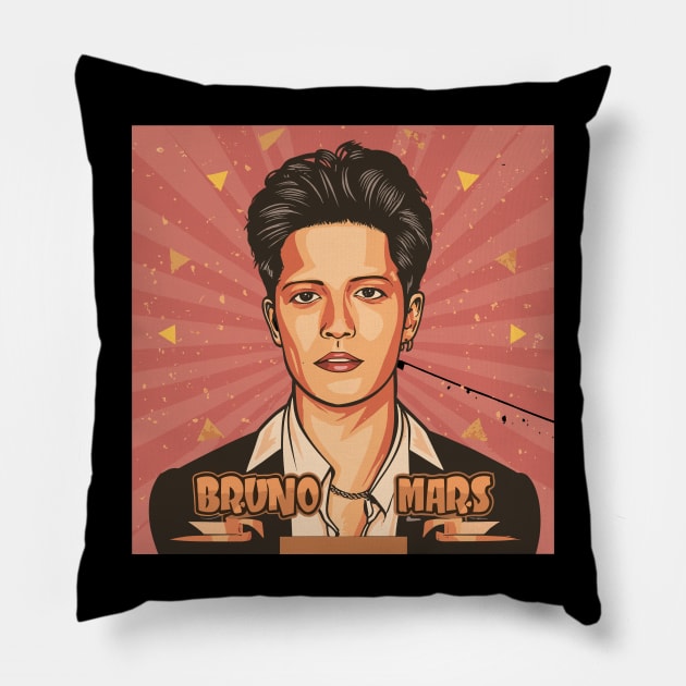 Bruno Mars Pillow by designfurry 