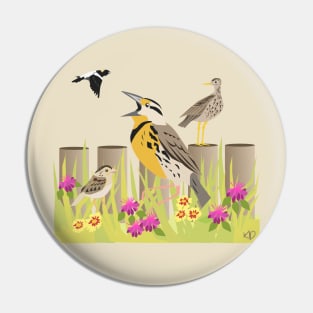 Birds of the Grasslands (no background) Pin