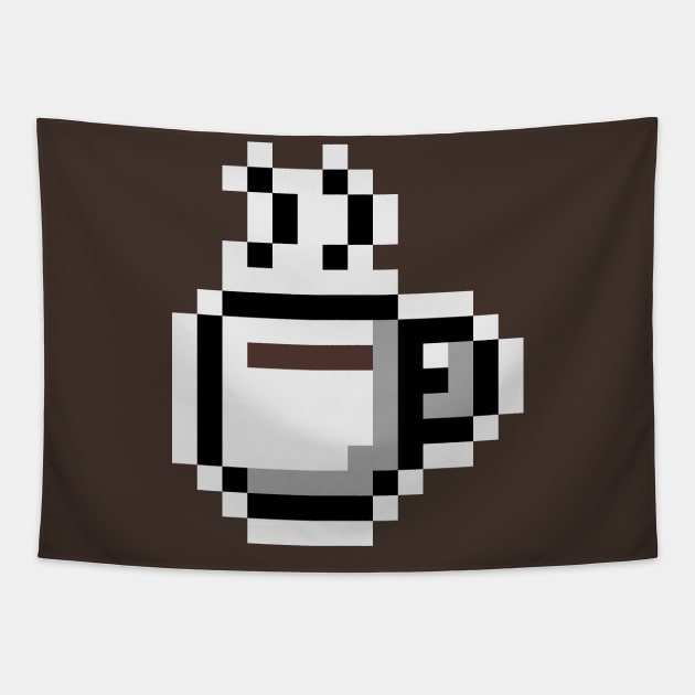 Coffee Cup Tapestry by TinyLittleSquares