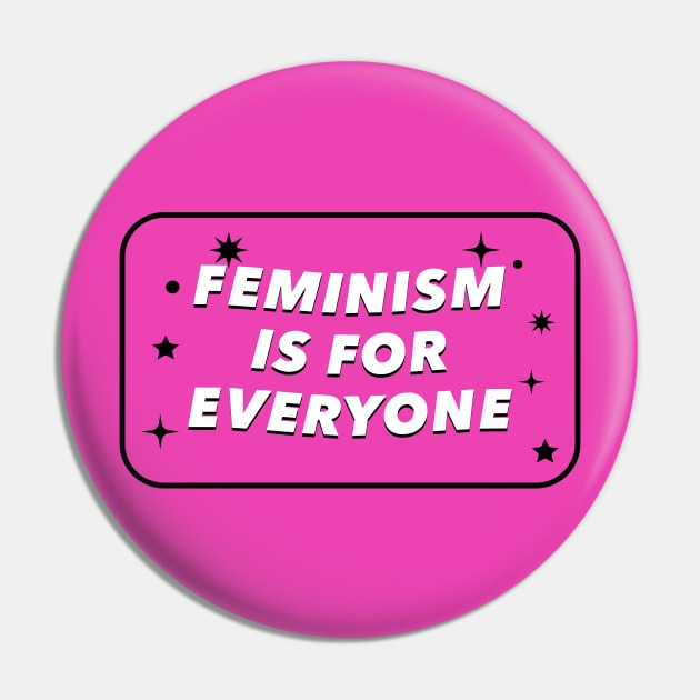 Feminism Is For Everybody - Feminist Pin by Football from the Left