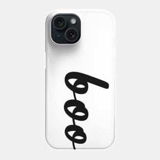 boo vertical letter typography Phone Case