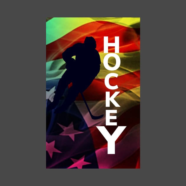 American flag hockey by pmeekukkuk