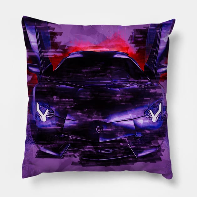 Neon Demon Pillow by FurryBallBunny