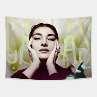 Maria Callas Collage Portrait Tapestry