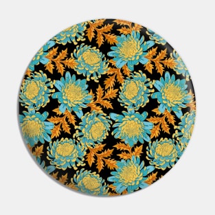 Chrysanthemum floral pattern Pin