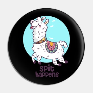 Spit Happens merch Pin