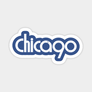 Chicago / Retro Style Typography Design Magnet