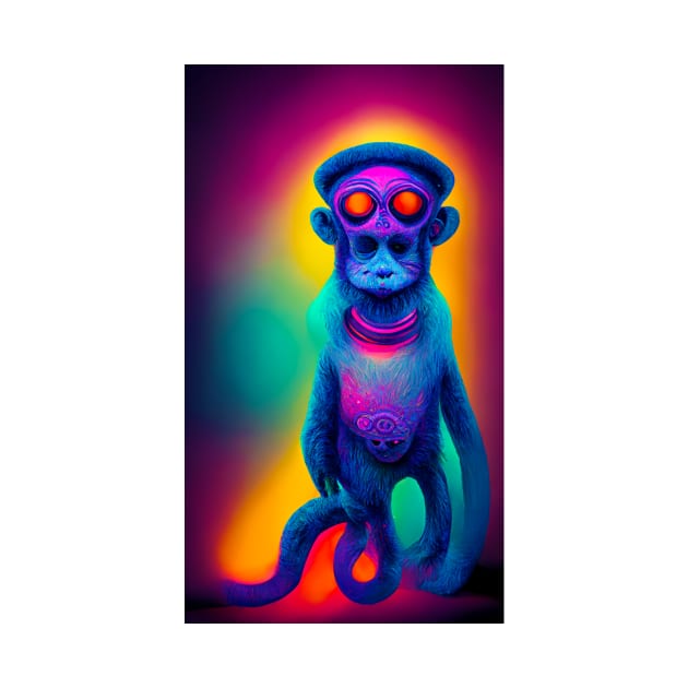 Psychedelic Monkey by RichieDuprey