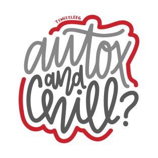 AutoX And Chill? - Gray / Red T-Shirt