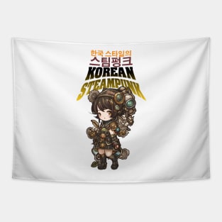 Korean apocalyptic steampunk cute girl design ironpalette Tapestry