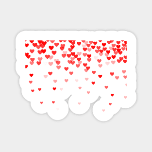 Falling Hearts Design Magnet