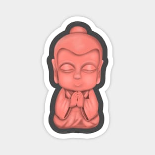 Pink Buddha Magnet