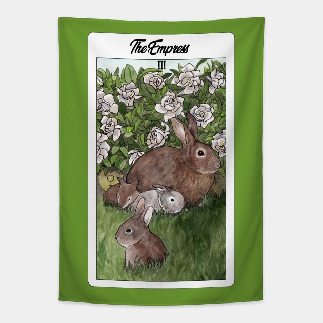 The Empress Rabbits Card Tapestry by Heather Dorsch Creations