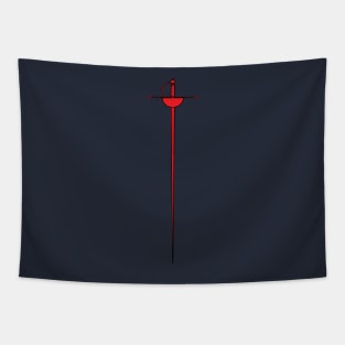 Red Cup Rapier Sword Tapestry