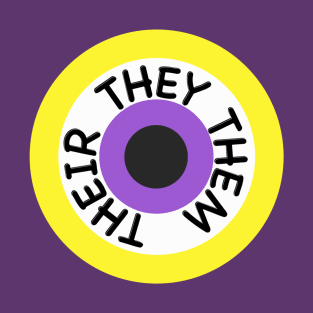 They Them Their circle T-Shirt