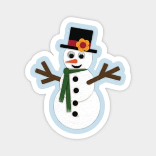 Felt Snowman Magnet