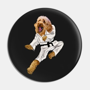 Cavapoo Fists of furry Kong fu Cava - Karate - martial arts Cavapoo Cavoodle puppy dog  - cavalier king charles spaniel poodle, puppy love Pin