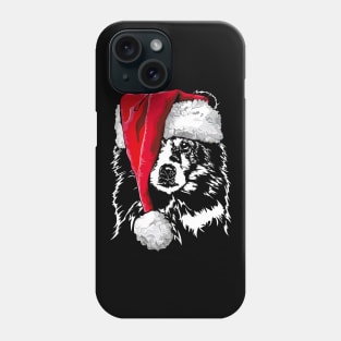 Funny Shetland Sheepdog Sheltie Santa Christmas dog mom Phone Case