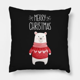 Christmas Ice Bear Pillow