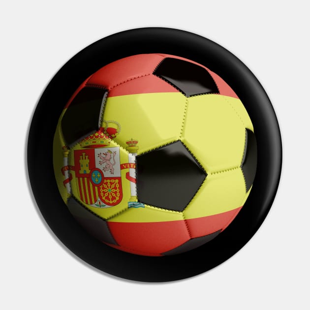 Spain Soccer Ball Pin by reapolo